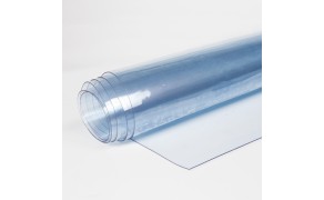 Caurspīdīga PVC plēve 0.5mm, bl.625g/m², pl.140cm. Cena par m2 ar PVN. 